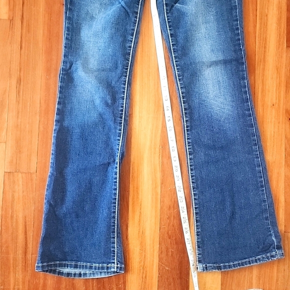 BOOTCUT Jeans w/ Jeweled Back Pockets & Front Button😍 Some Stretch, Size 6👌 - Picture 6 of 7